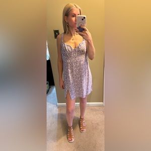 Aeropostale Purple Floral Dress